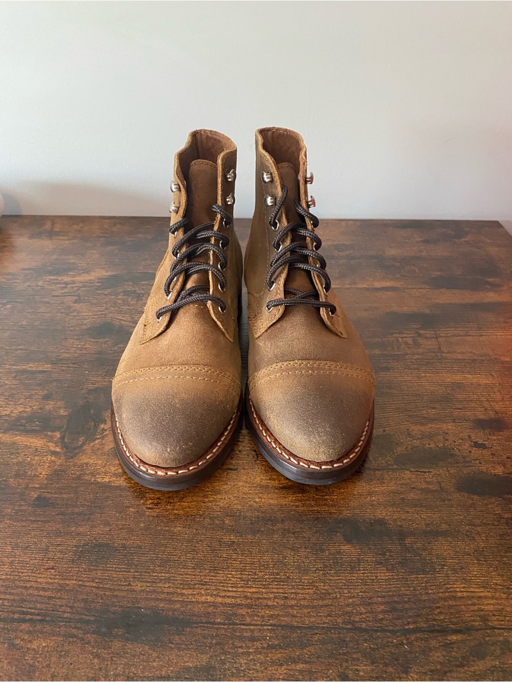 NWOT Thursday Boot Company Brown Leather Lace-Up Boots